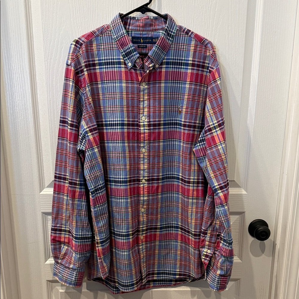 Polo by Ralph Lauren Red and Blue Plaid Shirt